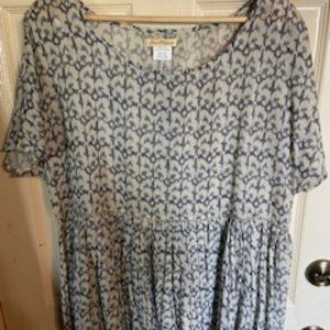 Multi Gray Multi-Colored Top - Size XXL